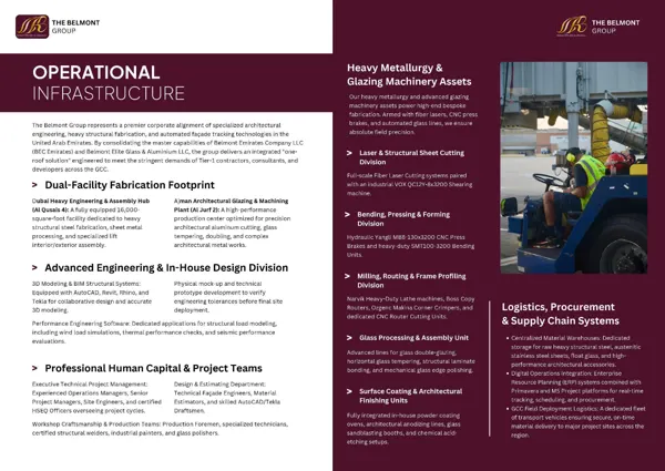 Brochure page 4: Operational infrastructure