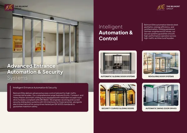 Brochure page 10: Entrance automation & security