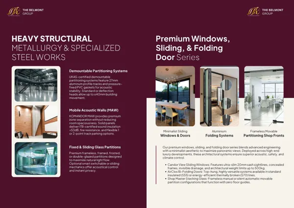 Brochure page 14: Partitions, windows & doors