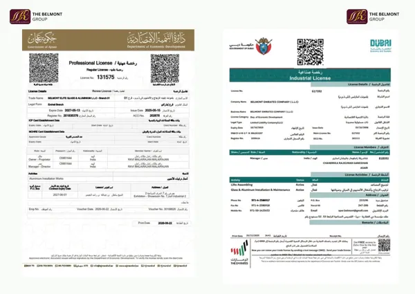 Brochure page 24: Ajman & Emirates licences